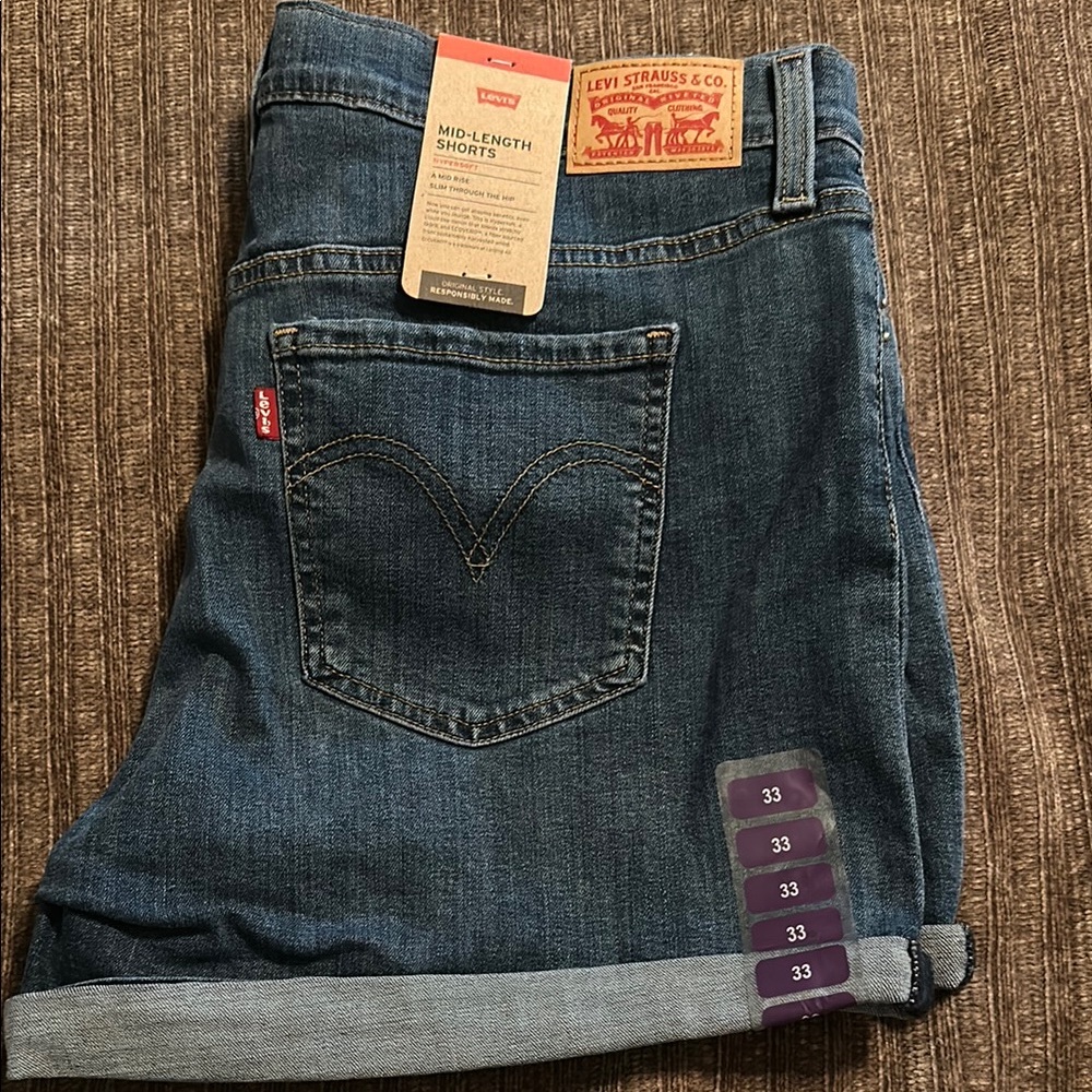 Levi's Mid-Length Denim Shorts